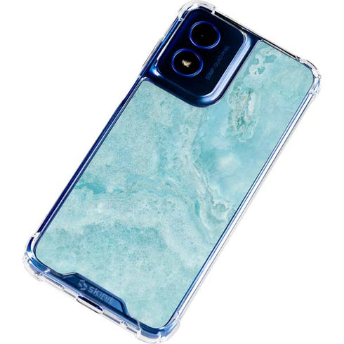 Crystal Turquoise Moto G 5G (2024) Clear Case